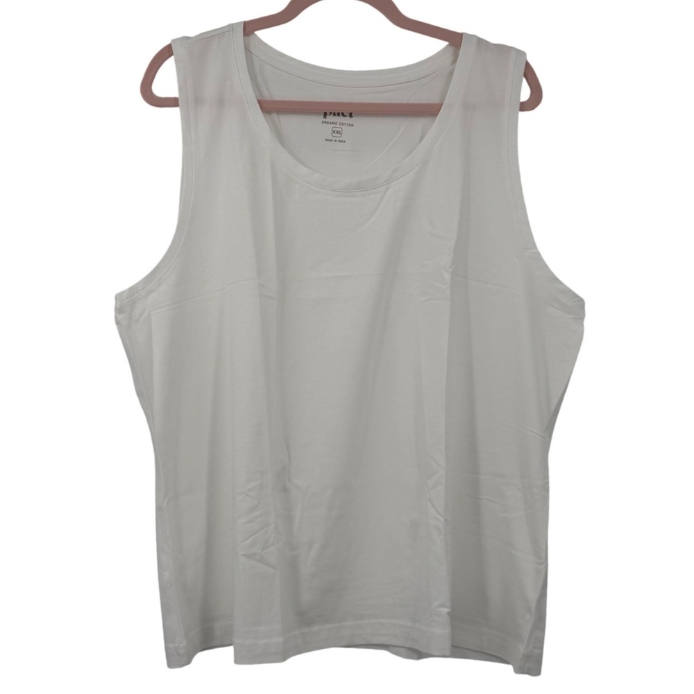 Pact Tank Top Bundle Women XXL Multi Color Organic Cotton Scoop Neck 2 Pack NEW